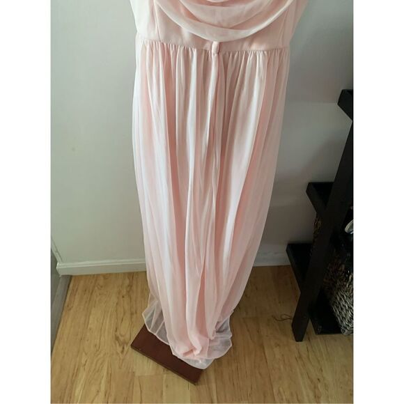 Celebrate db dress pink maxi dress size 14 bridesmaid made of honor - Picture 4 of 6